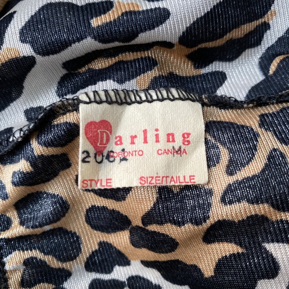 Vintage Slip Chemise Tiger Print Nylon 1970’s vintage nightgown night dress - Picture 7 of 7